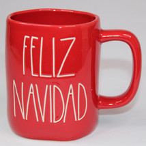 Rae Dunn FELIZ NAVIDAD Coffee Red Mug Christmas Holiday Tea Cup By Megenta - $11.18