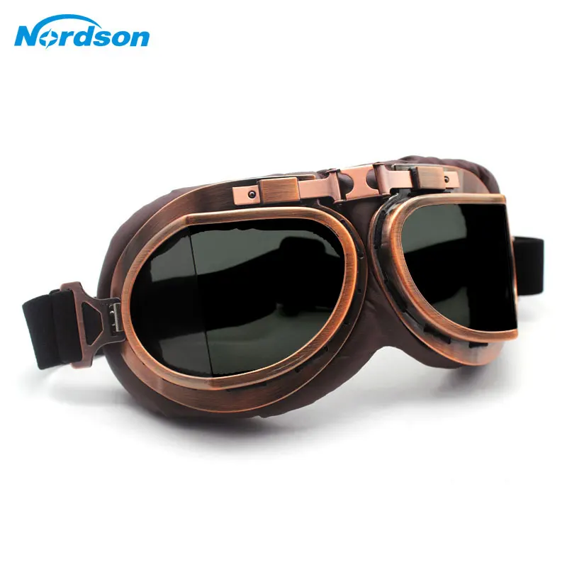 Nordson Motorcycle Goggles Glasses Vintage Motorbike Classic Retro Goggles for - £10.85 GBP+