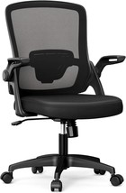 Funria Mid Back Mesh Office Chair Ergonomic Swivel Black Desk Chair Mesh - £113.89 GBP