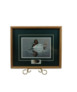1993 ROYANN BAUM Print DUCK with FEATHER SIGNED Matted Framed - $45.64