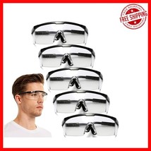 5PCS Adjustable Fog-Proof Safety Glasses - Ultimate Protection for All O... - $607.58 MXN