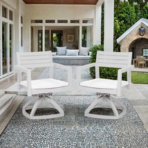 Gray Patio Aluminum Swivel Rockers w/ Cushions - $437.99