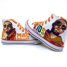 Mac Miller K.I.D.S Fan Art Custom Hand Made Hi Top Converse Shoes Grunge - $99.99+