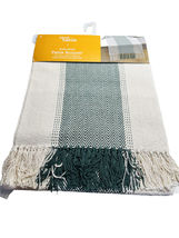 Bed Bath&amp; Beyond Our Table Woven Chevron 14in x 90” Table Runner Green/B... - £102.65 GBP