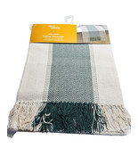 Bed Bath&amp; Beyond Our Table Woven Chevron 14in x 90” Table Runner Green/B... - €110,19 EUR