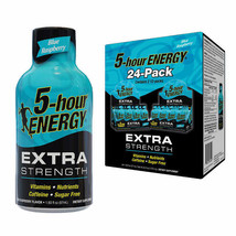 5-hour Energy Shot, Extra Strength, Blue Raspberry, 1.93 fl oz, 24-count - £49.12 GBP