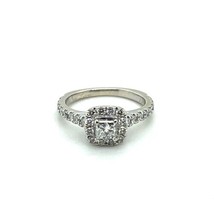 14k Solid White Gold Diamond Ring Size 4.75 - £1,561.08 GBP