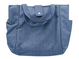 Eco One Denim Blue Canvas Soft Shell Insulated Lunch Bag Drink Side Pock... - £17.64 GBP