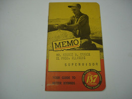 Vintage 1956 Lester Pfister Hybrid Corn Farm Memo Note Book Calendar Ephemera - £4.73 GBP