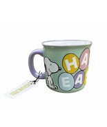 HAPPY EASTER Eggs Colorful Large Coffee Mug Snoopy &amp; Woodstock New Cup 2023 - £15.74 GBP
