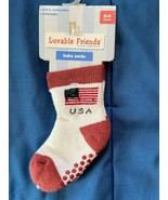 1 Pair Lovable Friends USA Socks 0-9 Months *NEW* rr1 - $10.92 CAD