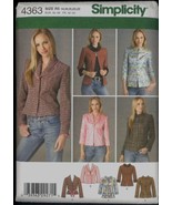 New Size 14 16 18 20 22 Lined Jacket Simplicity 4363 Pattern Bust 36 - 4... - £4.77 GBP
