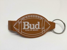 Vintage Budweiser Promo Keyring Bottle &amp; Can Opener Keychain Football Porte-Clés - £6.13 GBP