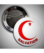 Moorish American Salvation 2-1/4 inch button with locking pin back - €2,12 EUR