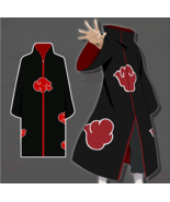 Naruto Shippuden, Akatsuki Cloak Anime Cosplay Costume Unisex Ninja, Hal... - £31.28 GBP