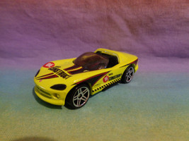 Vintage 1992 Hot Wheels Neon Yellow Anti DE Construct Dodge Viper RT/10 China - £2.32 GBP