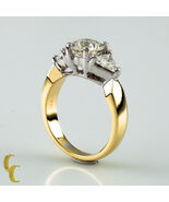 1.91 Carat Round Diamond 3-Stone 18k White &amp; Yellow Gold Engagement Ring... - €9.784,77 EUR