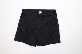 The North Face Mens Large Faded Spell Out Belted Above Knee Cargo Shorts Black - £36.96 GBP