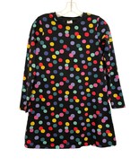 Hanna Andersson Long Sleeve T-shirt Dress Girls Size 12 Black Confetti P... - £12.47 GBP