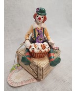 1996 Lefton Music Box Clown Puppy Dogs - Put On A Happy Face - Yamada Or... - £31.10 GBP