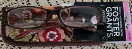 Foster Grant +2.50 ~ Brown Frame Reading Glasses ~ Ashley ~ PL1113 ~ R6 - £17.65 GBP