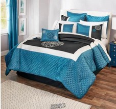 Hotel Collection 12-Piece Bed-In-A-Bag Bayport Blue King - $170.99