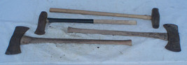 Lot Of Double Head Axe, Splitting Maul &amp; Sledgehammer - $75.00