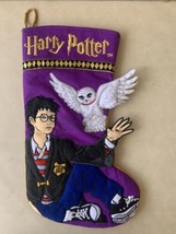Harry Potter 15&quot; Quilted Felt Christmas Stocking with Hedwig - £87.02 GBP
