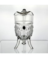 Richards &amp; Hartely Mayflower Tripod Creamer, Antique Glass c1870s EAPG F... - £31.27 GBP