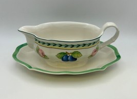 Villeroy &amp; Boch FRENCH GARDEN FLEURENCE Gravy Boat with Attached Underplate - £71.93 GBP