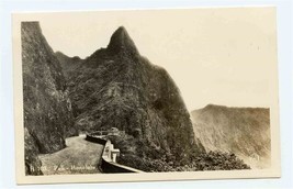 Nuʻuanu Pali Lookout  Real Photo Postcard Honolulu Hawaii 1950&#39;s - $17.80