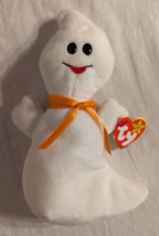 Ty Halloween Beanie Baby Spooky the Ghost Style 4090 Stuffed, Plush Toy 1995 - £7.57 GBP