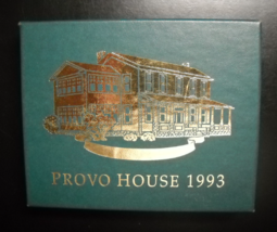 Design Masters Associates Christmas Ornament 1993 Provo House 24KT Finish Boxed - £6.38 GBP