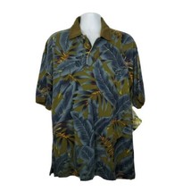 Havana Jack Cafe Hawaiian Polo Shirt Size XL Floral Short Sleeve Mens  - £26.82 GBP