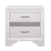 Bedroom Furniture 1pc Nightstand of Drawers with Hidden Felt-Lined Jewelry Drawe - £242.74 GBP