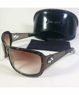 Gucci GG 2754S GRA5U Bronze Brown Cut Out Logos Wrap Sunglasses w/Case - $110.00
