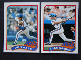 1989 Topps Traded New York Mets Team Set of 2 Baseball Cards - £1.60 GBP