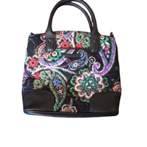 Vera Bradley Paisley &amp; Floral Cloth Satchel - £13.49 GBP