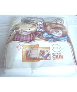  Cirro ABC 123 Bears Crib Blanket Quilt Comforter - £17.38 GBP