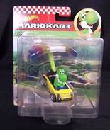 Hot Wheels Mariokart Gliders diecast YOSHI Sports Coupe PARAFOIL NEW - $13.25