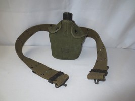 Post &amp; WWII Canteen Navy Korean War Officer Web belt cup and cover - £79.68 GBP