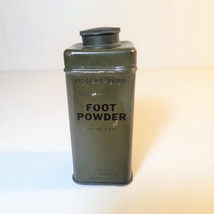 Vintage US ARMY WWII Foot Powder Metal Tin Container 3 oz. STK 1245800 - £10.79 GBP