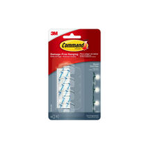 3M 17017CLRES COMMAND CLEAR ROUND CLEAR CORD CLIPS 4 CLIPS 5 STRIPS - 34... - $21.53