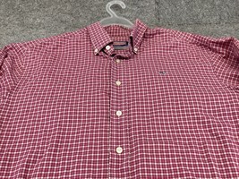 Vineyard Vines Dress Shirt Mens Large Tartan plaid Whale shirt Button Up - £11.81 GBP