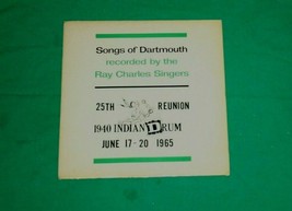 1965 Songs Of Dartmouth College 1940 Ray Charles Singers Indian Drum Vtg Record - £72.79 GBP