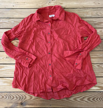 Candace Cameron Bure NWOT Women’s Long sleeve button up Shirt size S Red DR - £13.37 GBP