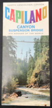 1970s Capiland Canyon Suspension Bridge North Vancouver Canada Brochure Travel - £10.96 GBP