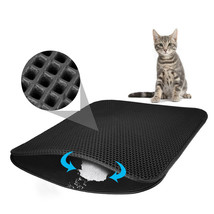 Waterproof Pet Cat Litter Mat EVA Double Layer Cat Litter Trapping Pet L... - $26.47