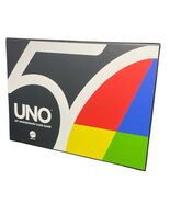 UNO 50th Anniversary Edition Card game Exclusive Gold Coin Mattel Sealed... - $33.65