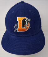 Vintage New Era 59 Fifty Durham Bulls Blue Fitted Baseball Cap Hat Size ... - £15.57 GBP